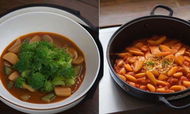 로제떡볶이 관련 이미지 - 부드러운 풍미와 매콤함의 조화, 실패 없는 로제떡볶이 레시피의 모든 것